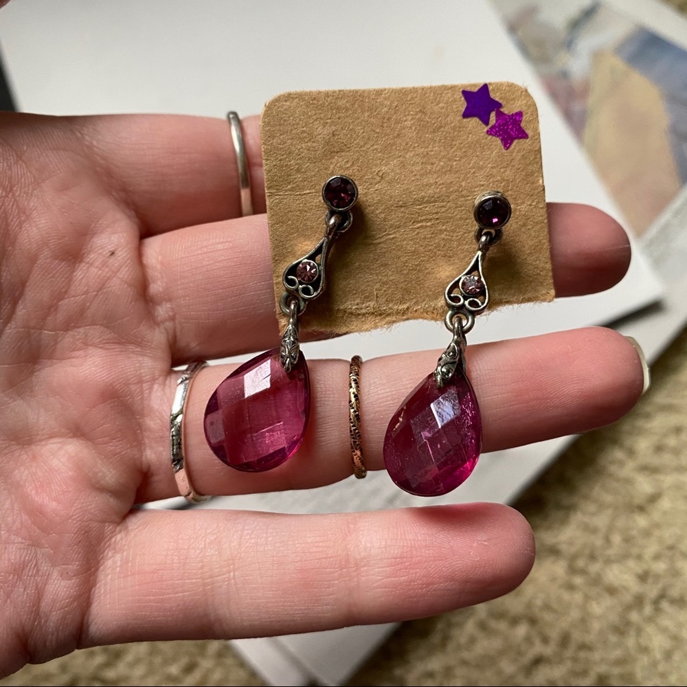 fuchsia earrings